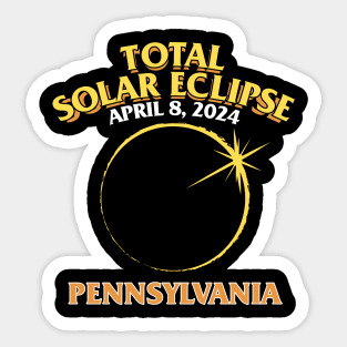 Total Solar Eclipse 2024 - Pennsylvania Sticker